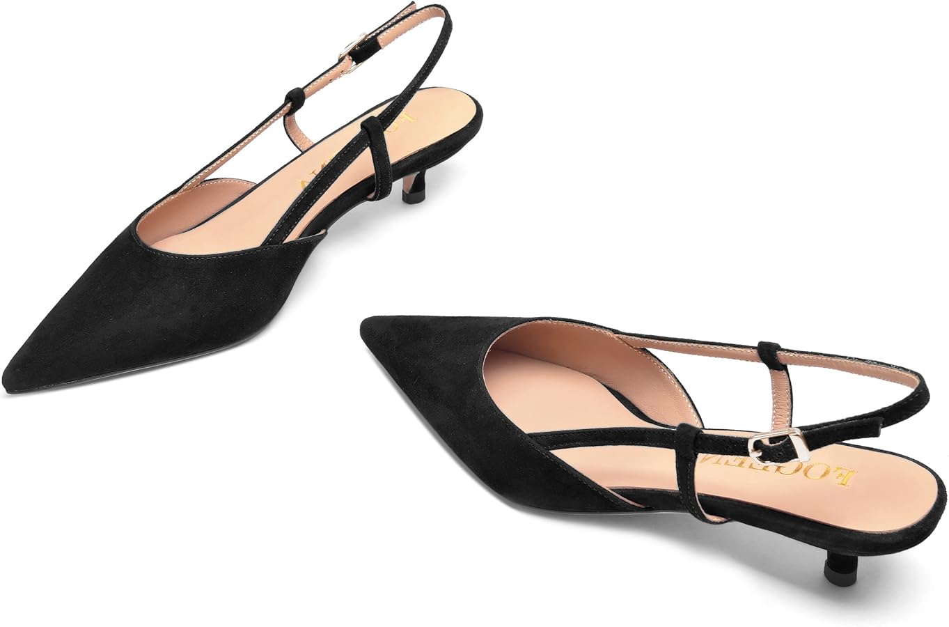 Amazon.com | FOGEENA Women's Kitten Suede Leather Solid Dress